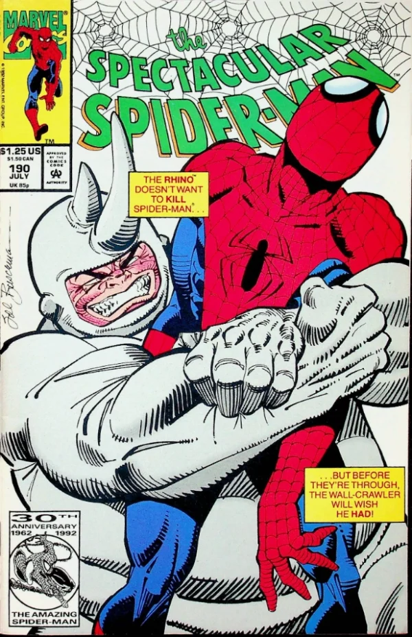 The Spectacular Spider-Man Vol. 1. (1992) 190A