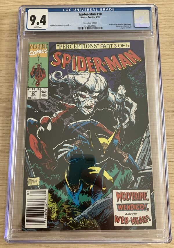 Spider-Man (1990 Marvel) #10N CGC 9.4
